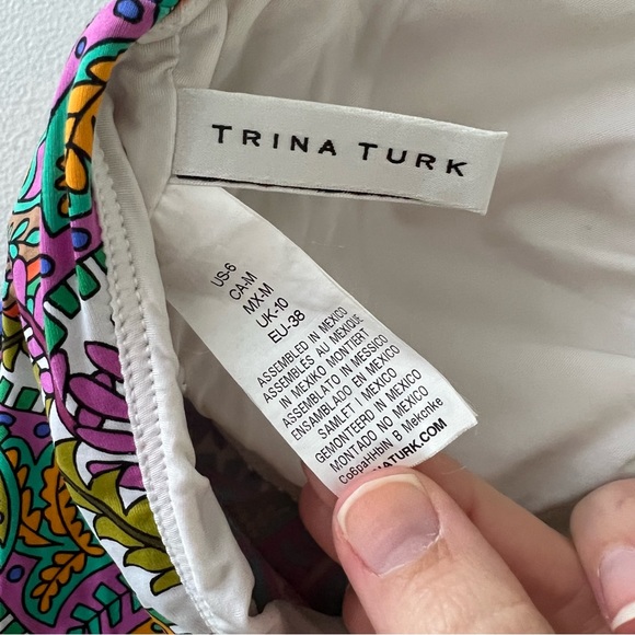 Trina Turk Pacific Paisley Tankini Set Size 6 Medium - Picture 12 of 13